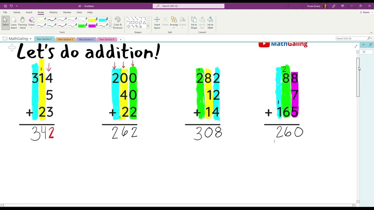 [TAGALOG] Addition of Multidigit Numbers | Adding Multi-Digit Numbers | Paano Mag Add | MathGaling