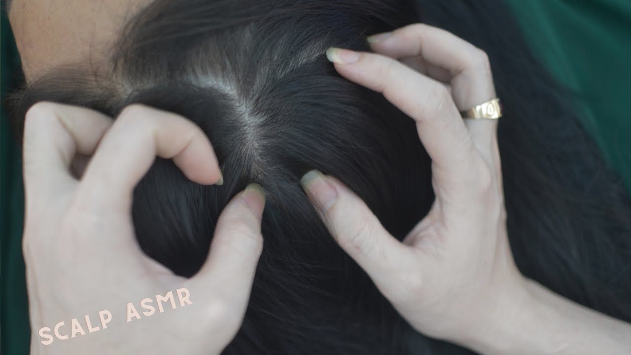 ASMR Aggressive Scalp Scratching With Full Hair Sounds, Real Person Hair Parting For Stress Relief