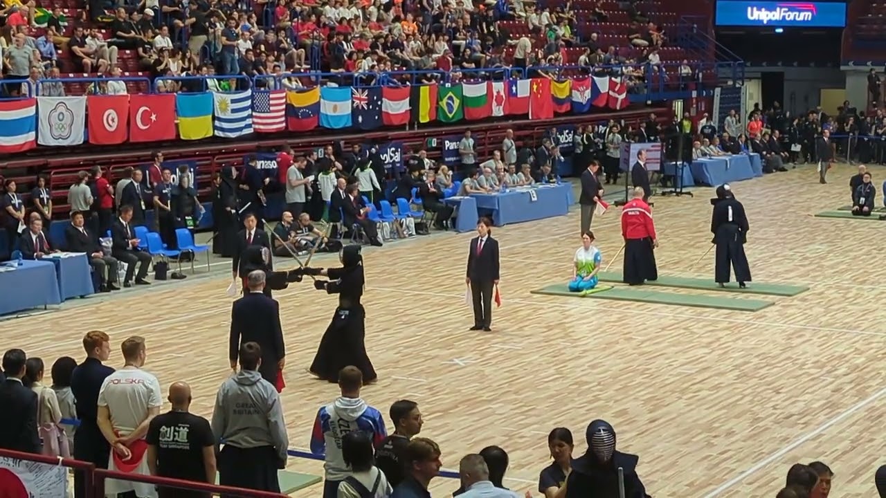 Kendo World Championships 2024: Men's individuals, J Wright (GB) vs Y Liu (SLOVENIA)