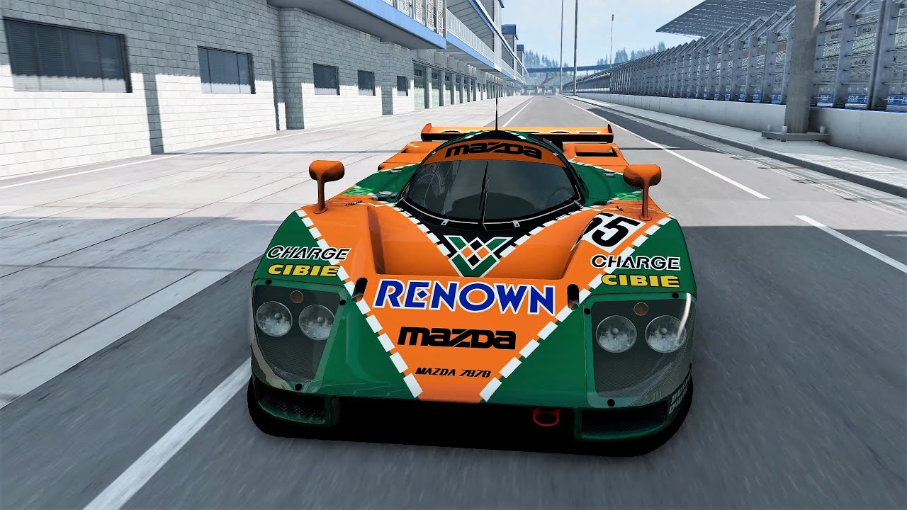 BeamNG.drive - Mazda 787B 1991 - Car Show Test Drive Crash .