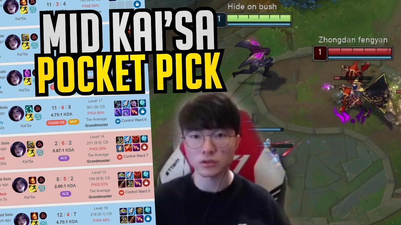 Faker is SPAMMING MID KAI'SA!? - T1 Faker Highlights