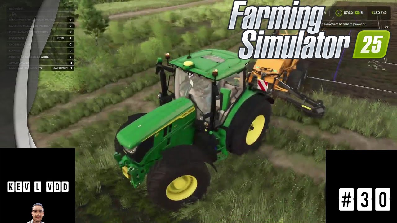 Coupage de bois et ramassage de pierre #30 | Farming Simulator 2025