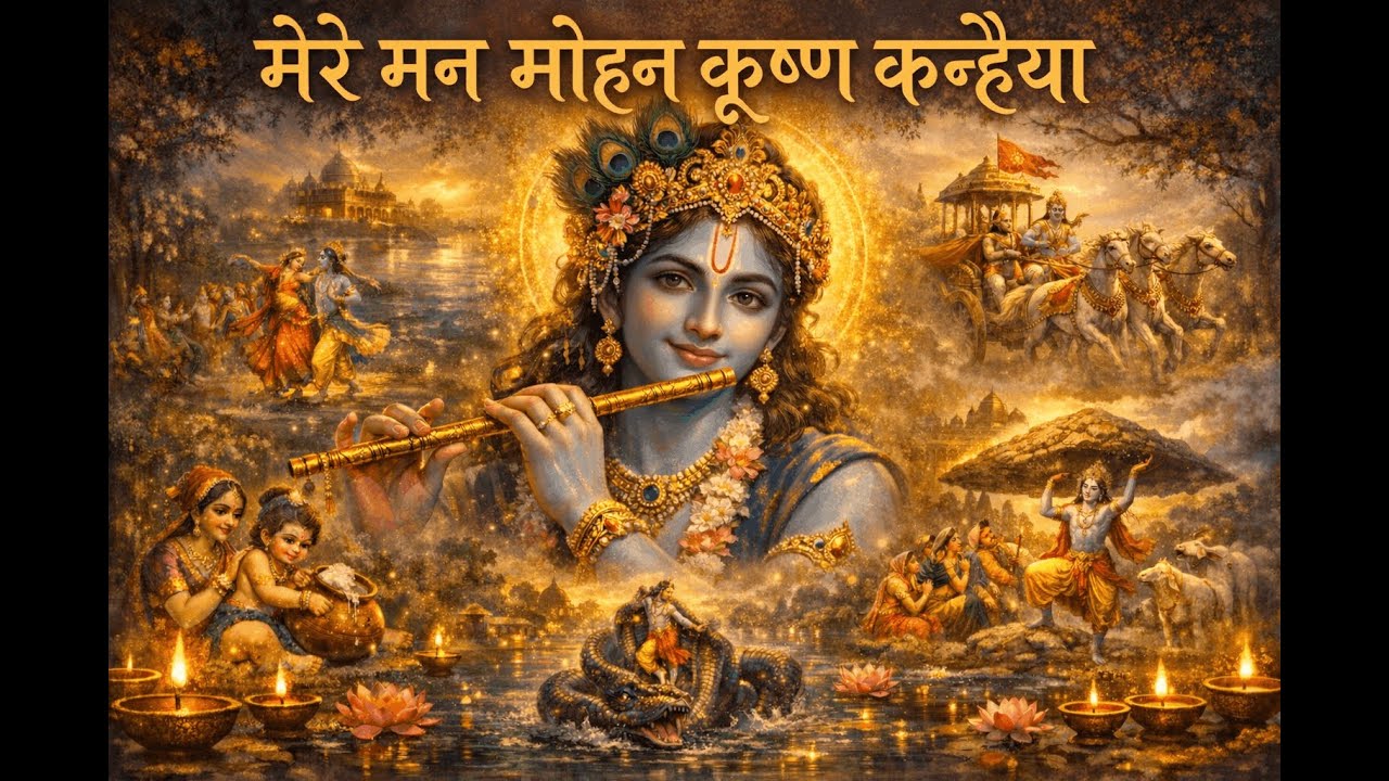 मन मोहन कृष्ण कन्हैया