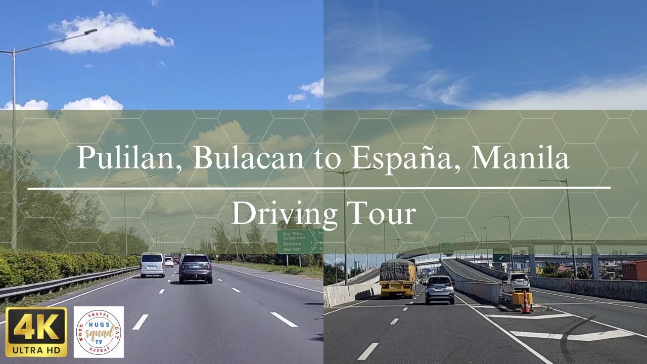 Stunning NLEX-SLEX Connector Multi-level Highway | Pulilan to España | Philippines | Driving Tour