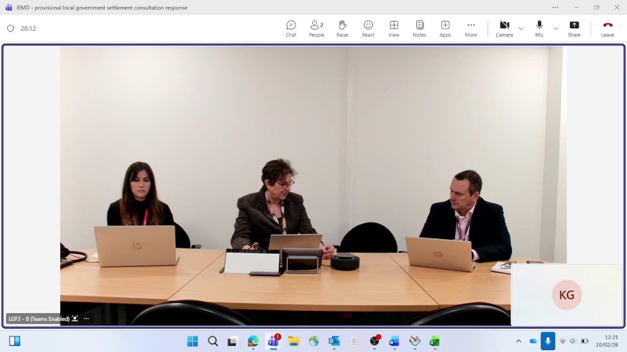 IEMD - Provisional Local Government Settlement Consultation Response 12pm