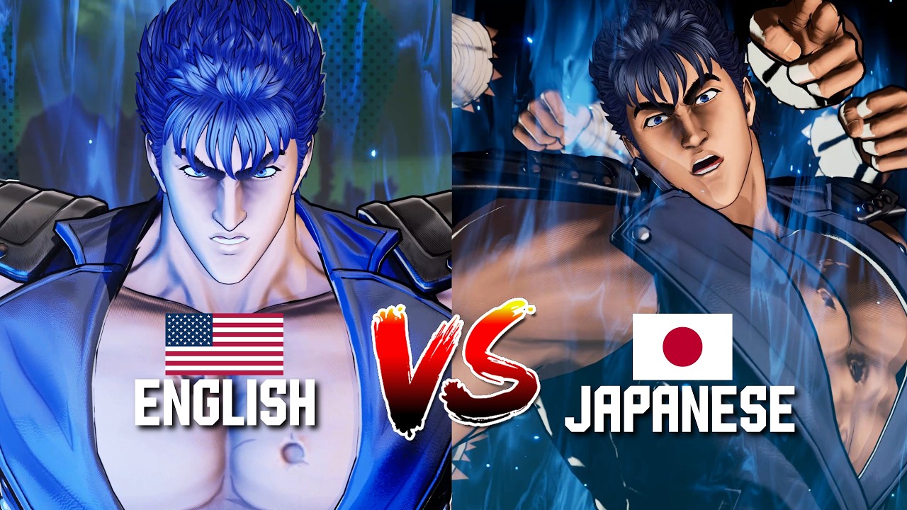 Fatal Fury: City of the Wolves - English Vs Japanese - Kenshiro Voice Acting Comparison
