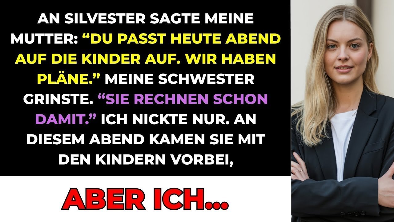 An Silvester Sagte Meine Mutter  'Du Passt Heute Abend Auf Die Kinder Auf, Wir Haben Pläne ' Also