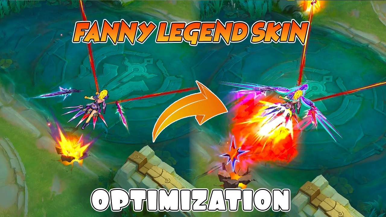 Оптимизация скина Fanny Legend по сравнению со старыми эффектами навыков