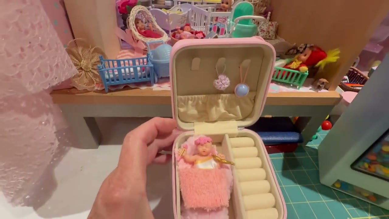 February 17, 2026 Miniature Fairytale Garden Nursery tour featuring miniature dolls