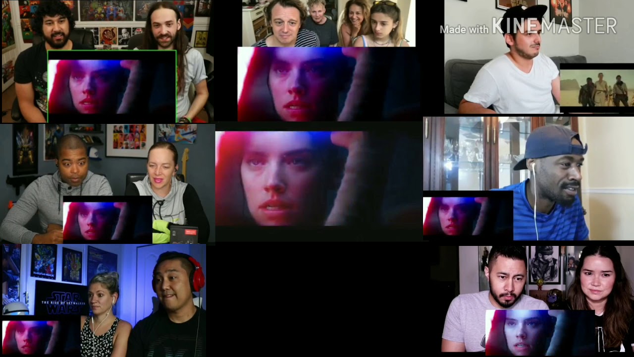 Star wars the rise of skywalker D23 special look reaction mashup