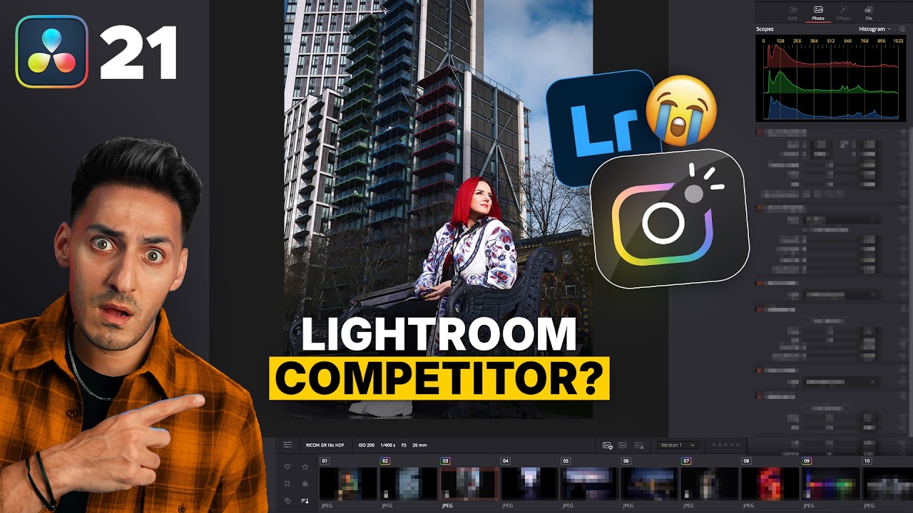 You Can Now Edit PHOTOS in DaVinci Resolve&nbsp;21