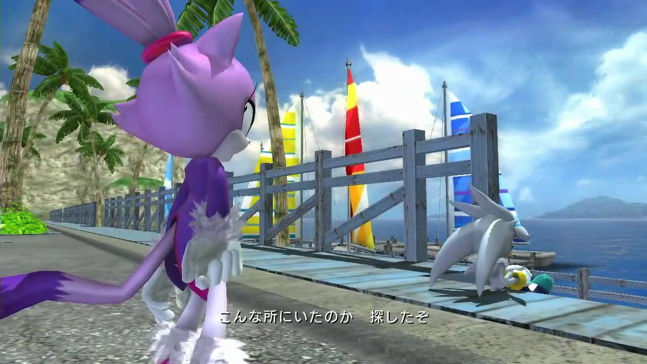 Sonic the Hedgehog(2006) SILVER's cut scene 2 JPN ver
