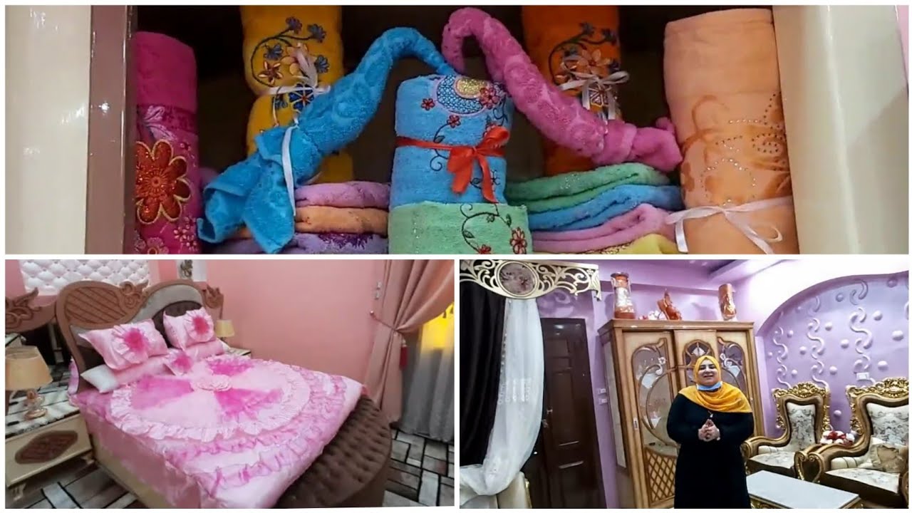 جوله كامله فى شقة العريس المطبخ وغرفة النوم والاطفال والحمام والصالون والرسيبشن