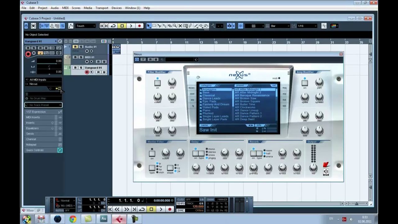 Cubase: Аудио, MIDI, VST