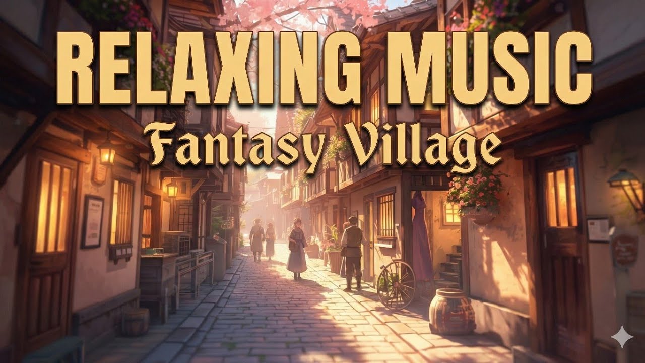 Relaxing Music – Peaceful Fantasy Village | Calm Medieval Ambience