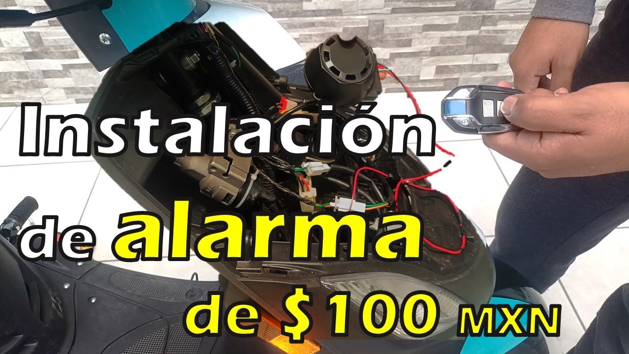 Aprende a  instalar una alarma de moto  (paso a paso)✔️