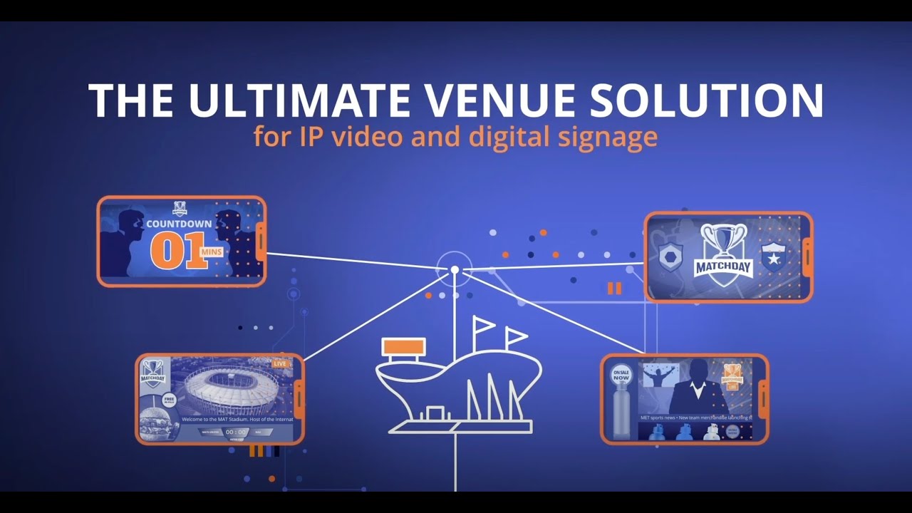 Stadium and Venue IP Video and Digital Signage Solutions by VITEC