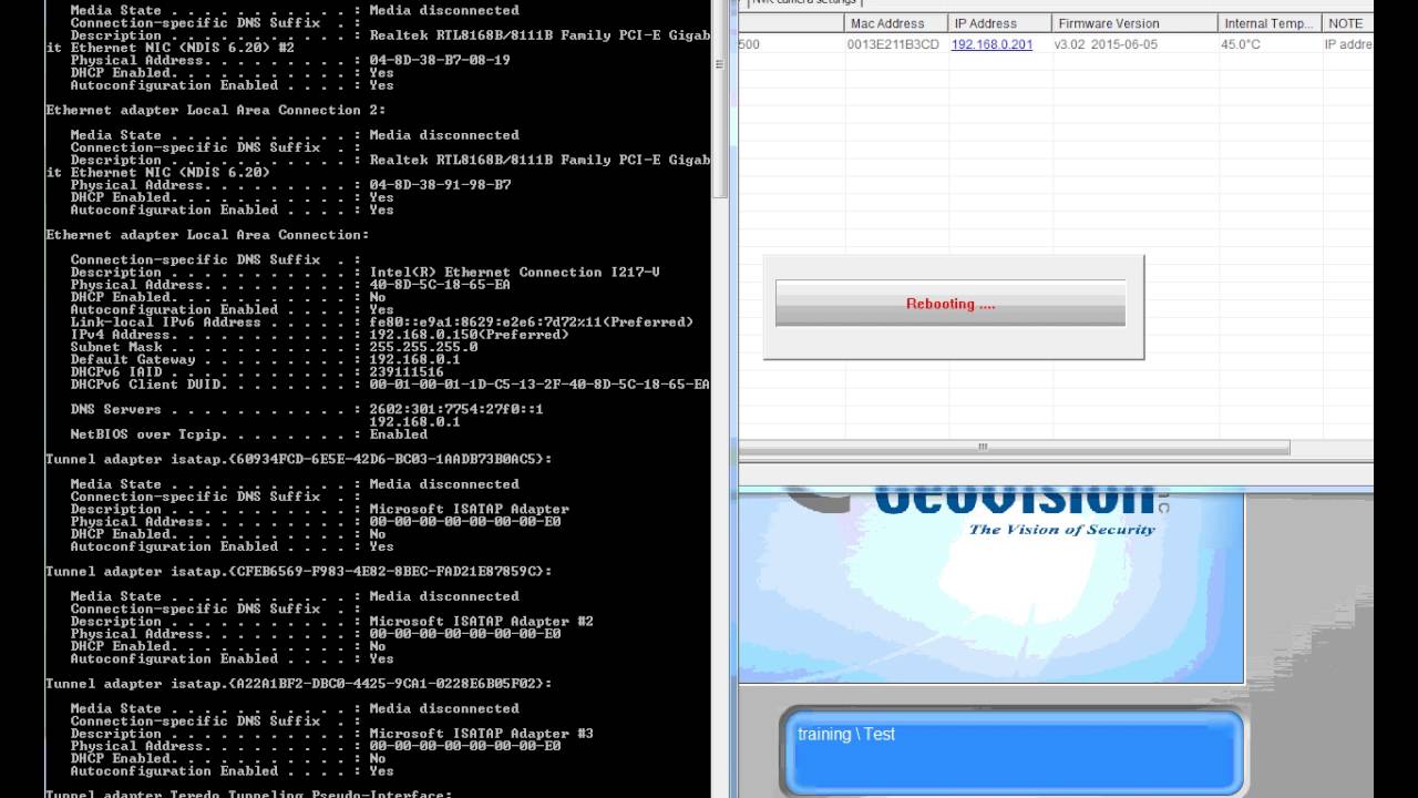 adding an ip camera to the geovision software