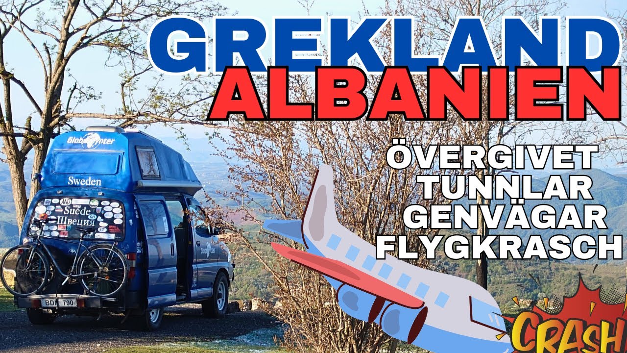 Grekland, Albanien, övergivet, tunnlar, genvägar och flygkrasch
