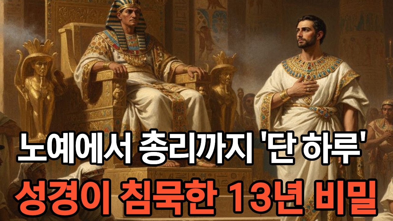 [성경탐구] 노예에서 총리까지 단하루; 성경이 말하지 않는 요셉의 13년