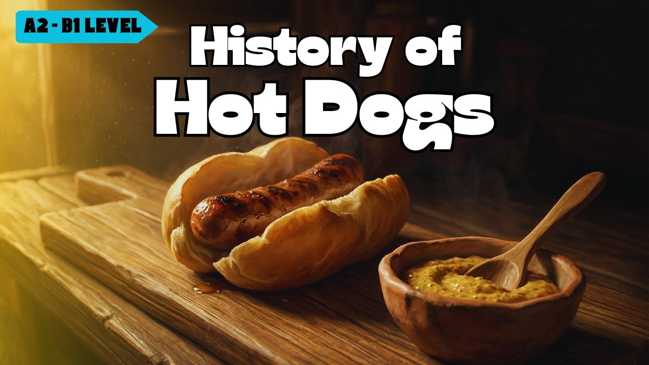 Hidden History of Hot Dogs (A2–B1) | Graded Reader | Improve English Fluency ✅