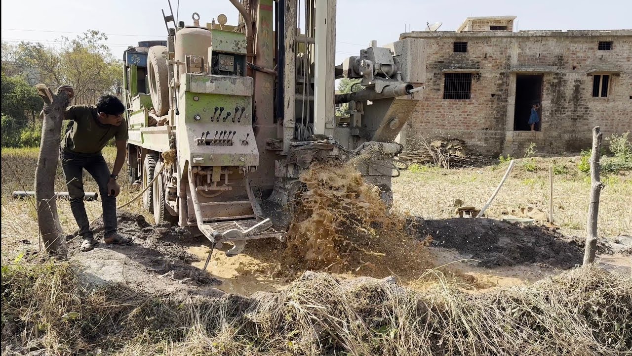 Borewell Drilling | Testing The Water With a Wooden Twig Yielded Amazing Results | 2Hp Water