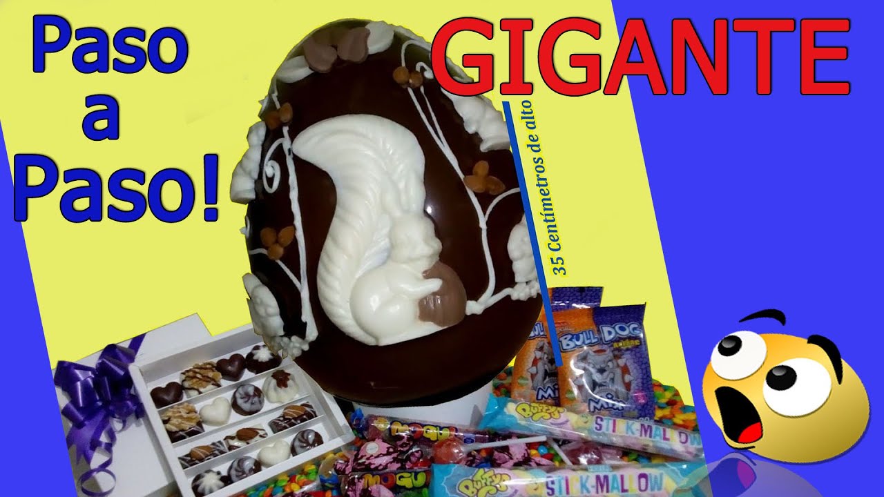 🛑 💜COMO HACER HUEVOS DE PASCUA GRANDES Sin Glasé N 35 Sin Glasé 💜