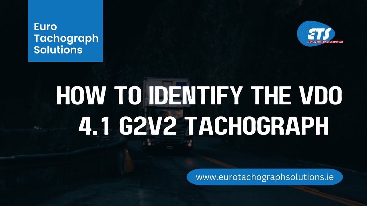How to identify the VDO 4.1 G2V2 tachograph