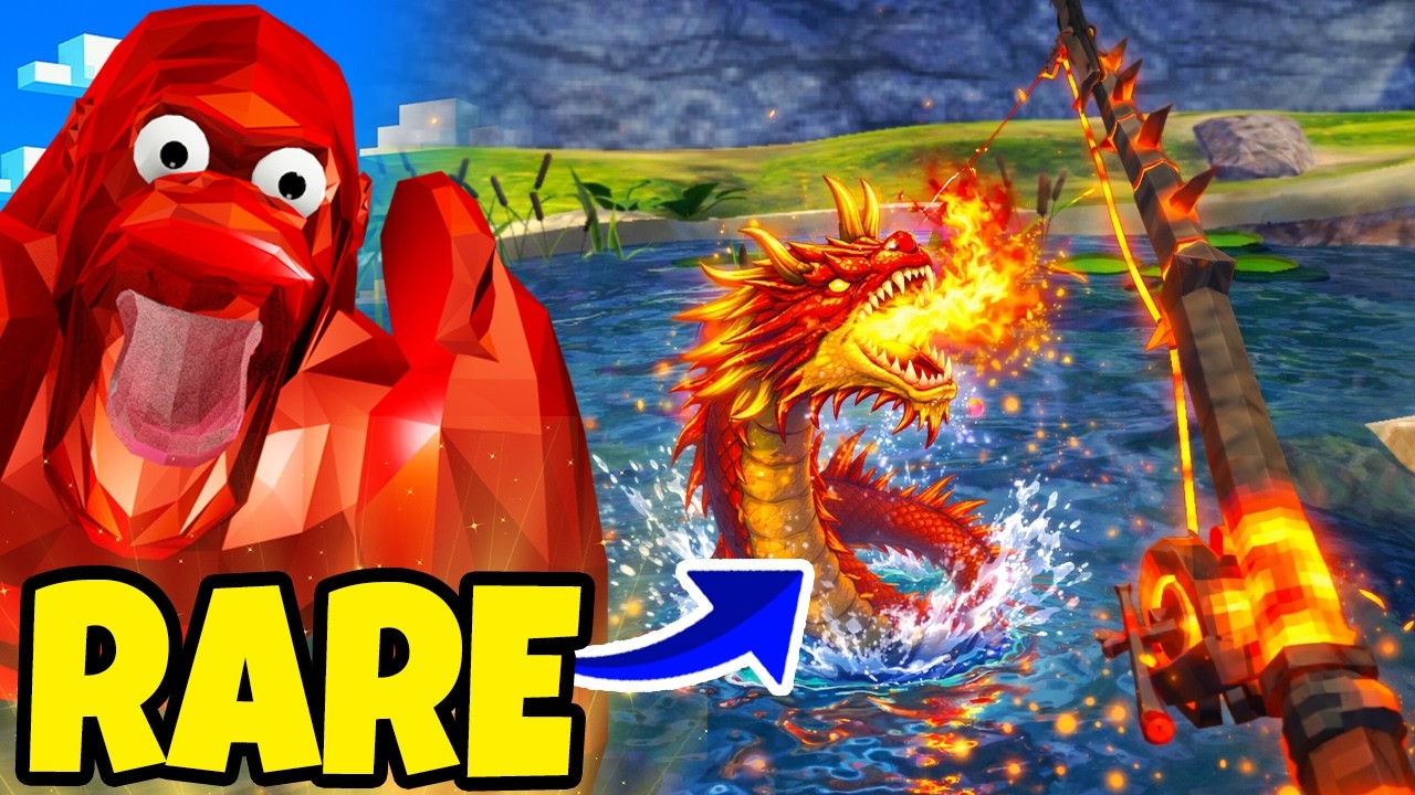 How to Catch the RARE DRAGON FISH in Animal Company!! (Animal Company VR)