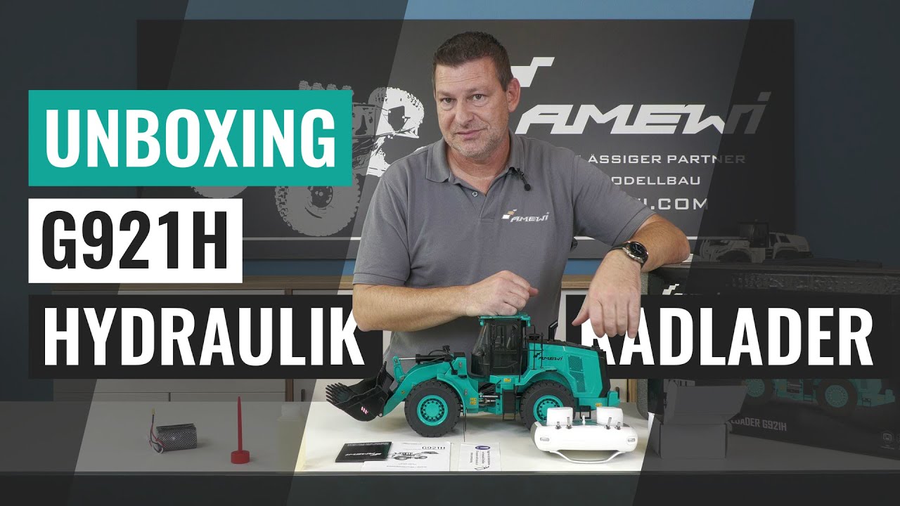 Hydraulik Radlader G921H im Maßstab 1:16 ferngesteuert | Unboxing & Funktionen | Neuheit 2022