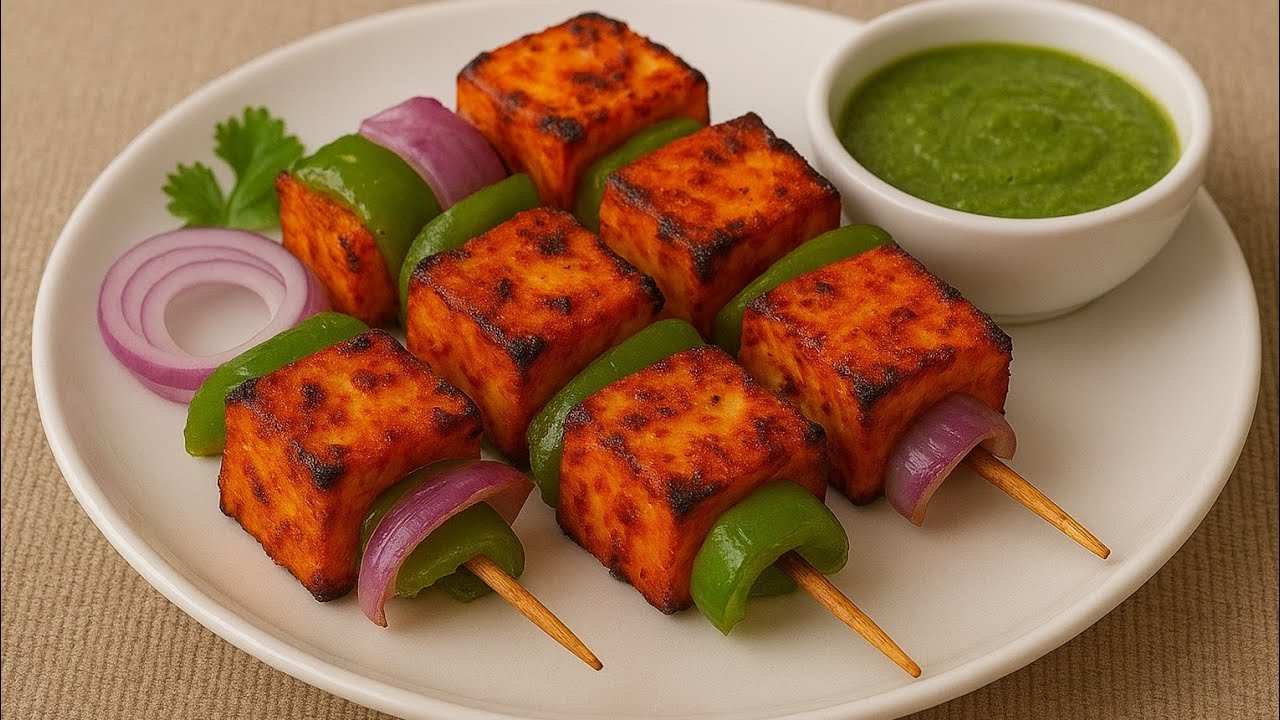 Paneer Tikka in Oven/Pan | Perfect Party Starter