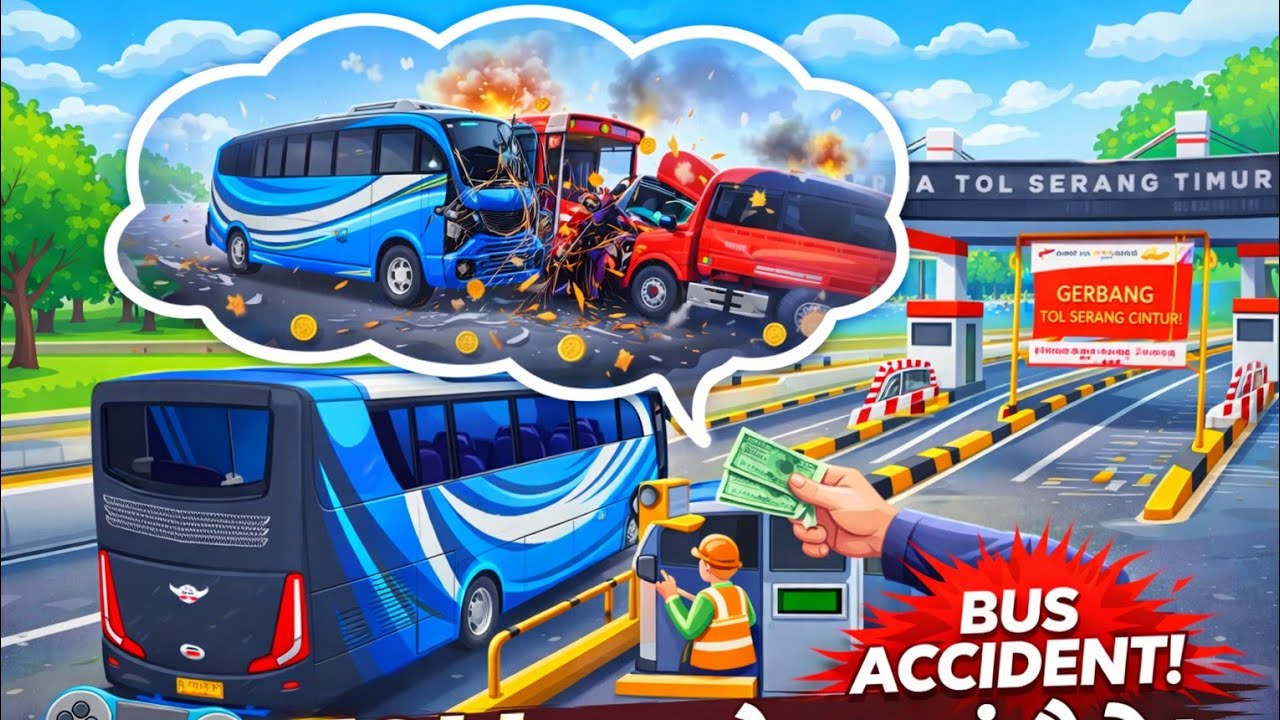 Bus accident 😔 after payment toll 🤑