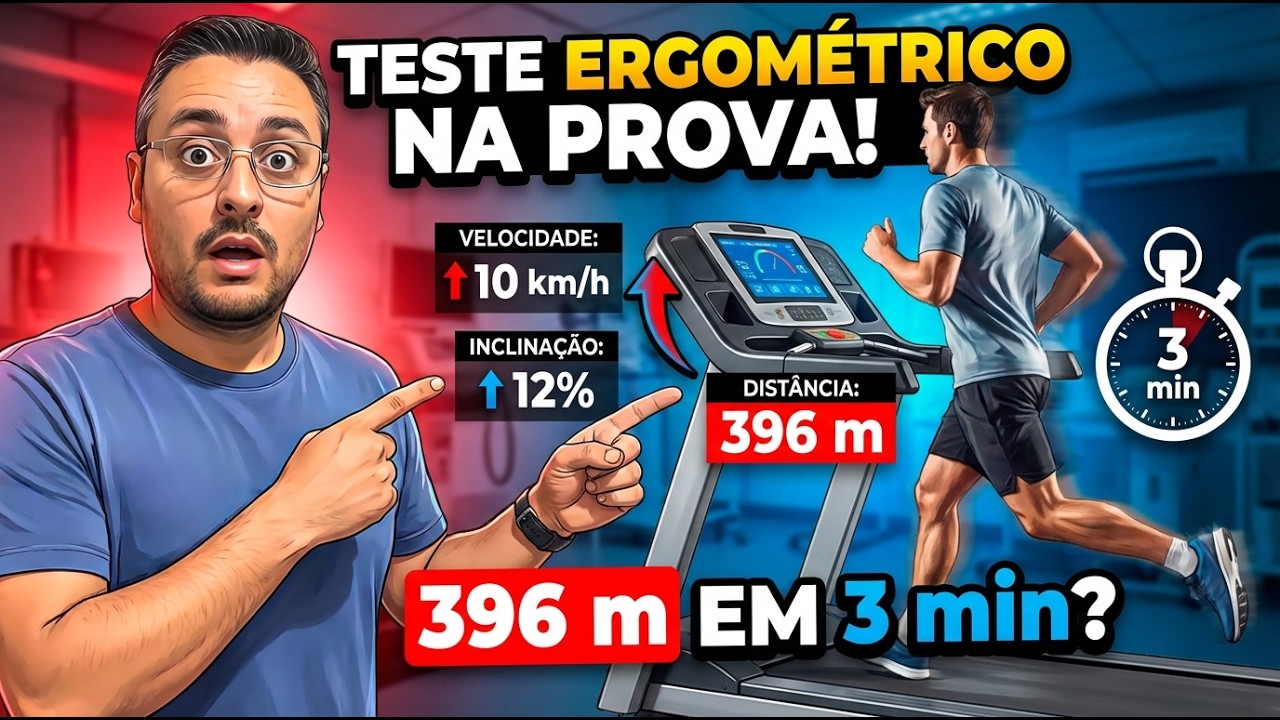 🚨 Caiu na prova de Medicina: você consegue resolver esse teste ergométrico?