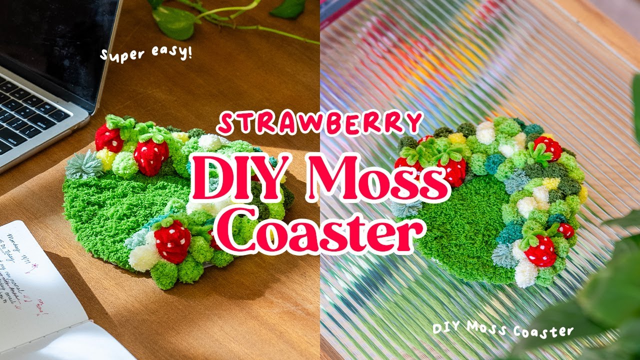 Your Strawberry Moss Coaster Kit