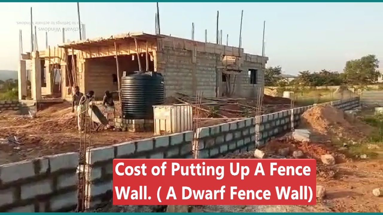 Building in Ghana | Cost of putting up A Fence Wall | #ghana #dreamhome #buildinginghana