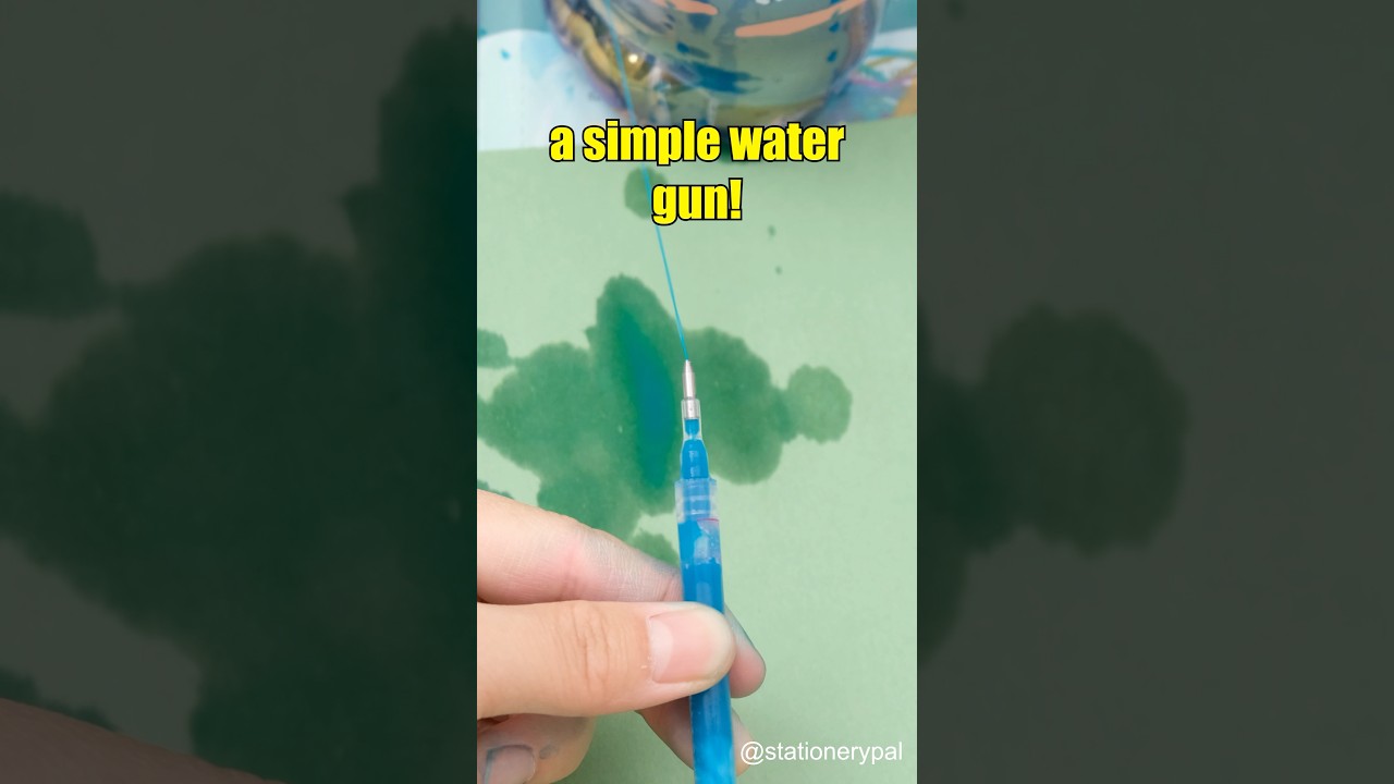 How to Make a Simple Water Gun with a Ballpoint Pen #shorts