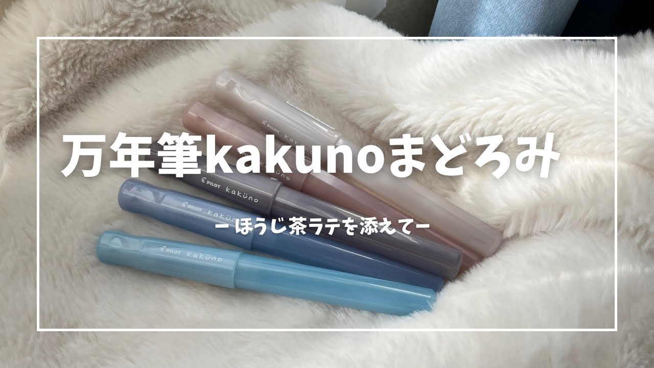 【購入品紹介】PILOTさんの万年筆カクノのまどろみシリーズ全色レビュー