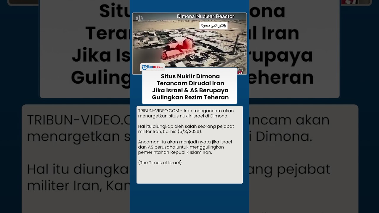 Situs Nuklir Dimona Terancam Dirudal, Ultimatum Iran Jika Israel & AS Berupaya Gulingkan Teheran