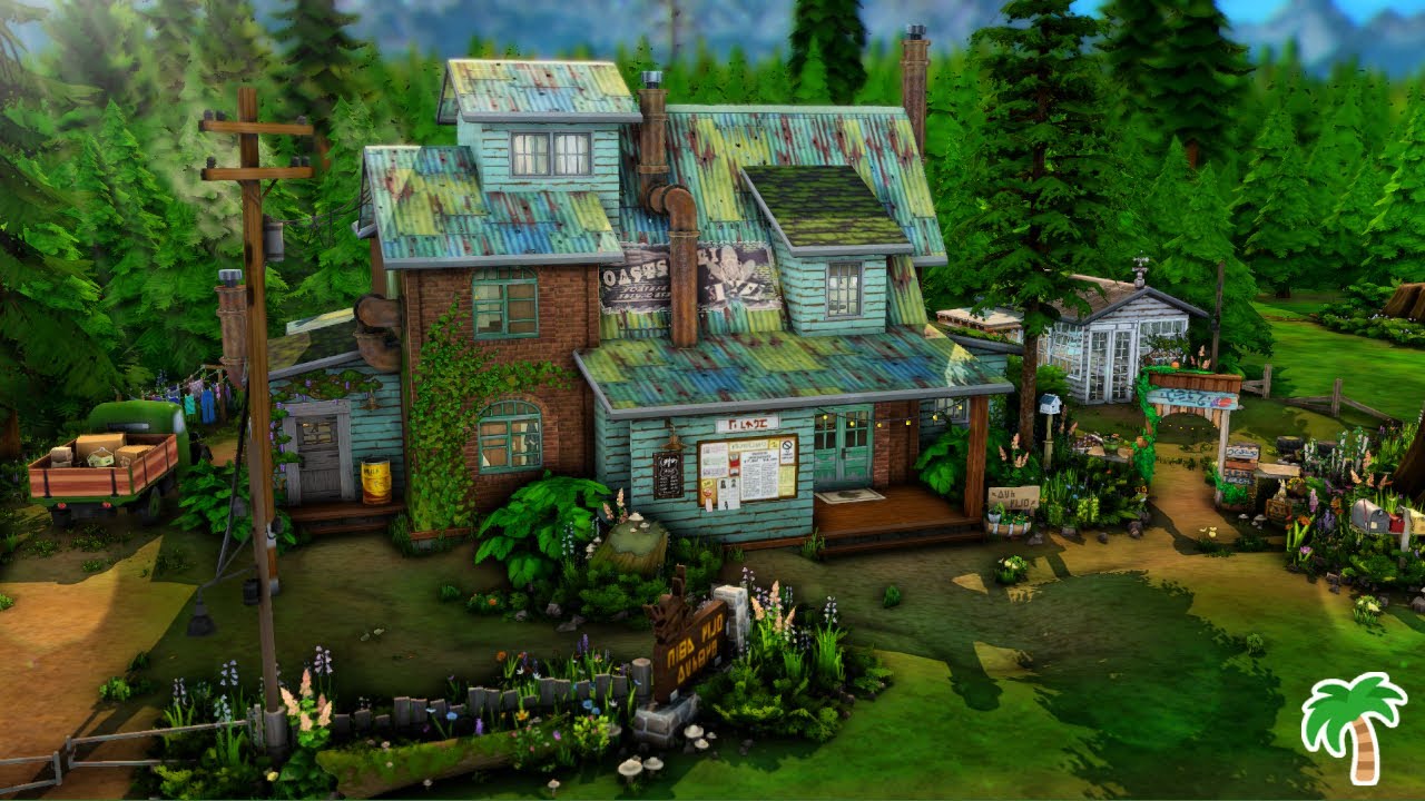 Moonwood Pack House 🏡 The Sims 4 Speed Build With Ambient Music | No CC