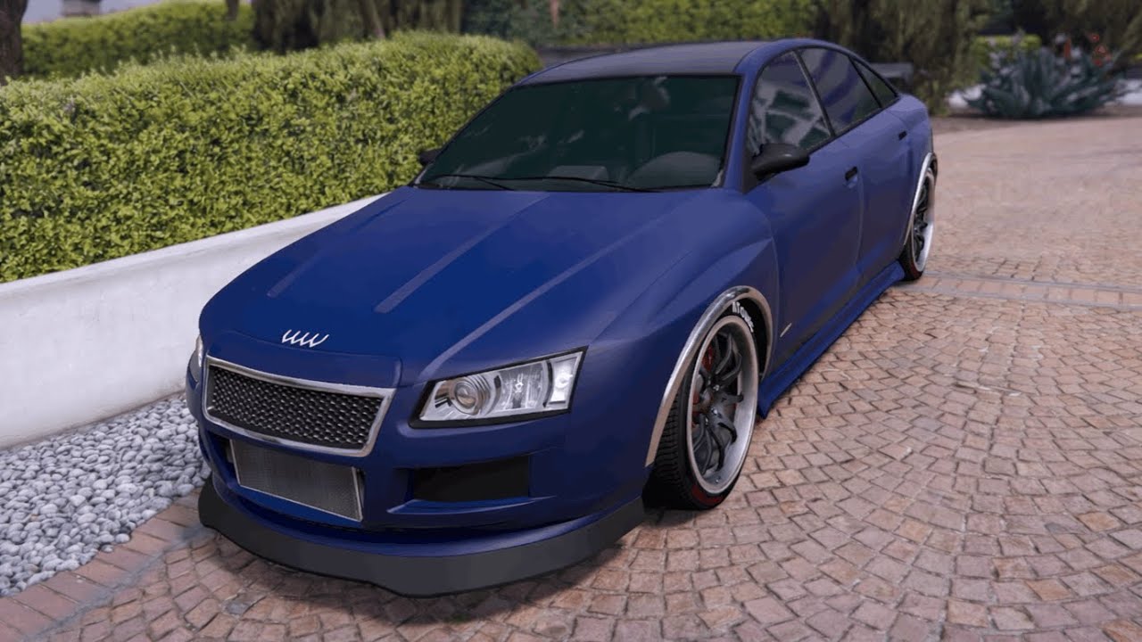 Audi-Style Sedan Cruise in GTA V Online (Obey Tailgater S)