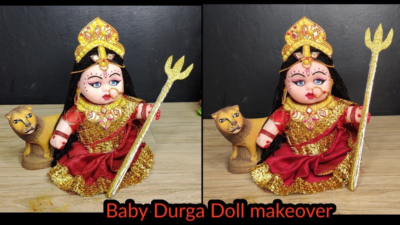 Durga Maa doll makeover very easy