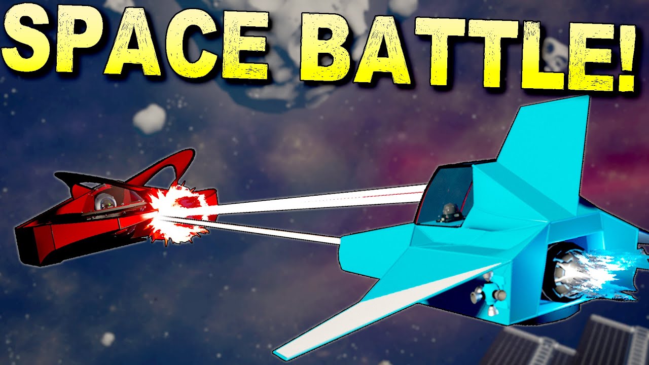 Multiplayer Space Battle with Super Strength Laser Cannons!  - Main Assembly Gameplay