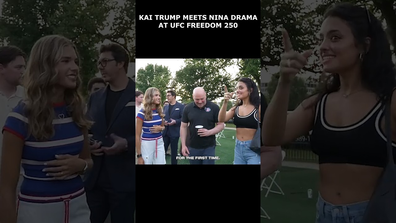 Kai Trump meets Nina Drama at UFC Freedom 250