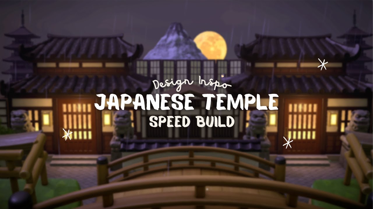 Japanese Temple & Secret Path | ACNH SPEED BUILD | Design Inspo #4