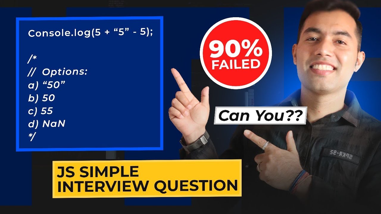 JavaScript Simple Interview Question: 90% Can't Answer Correctly. Can You?