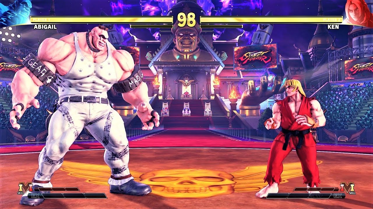Abigail vs Ken (Hardest AI) - Street Fighter V