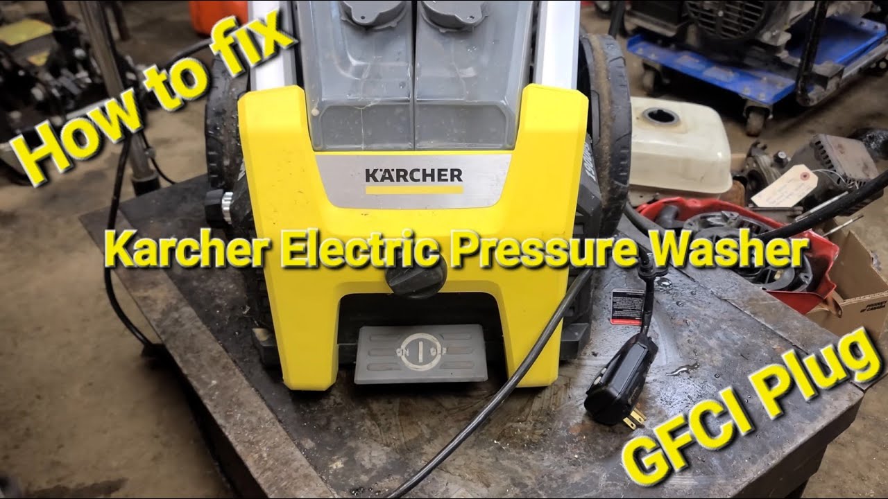 Как починить сломанную электрическую мойку высокого давления Karcher