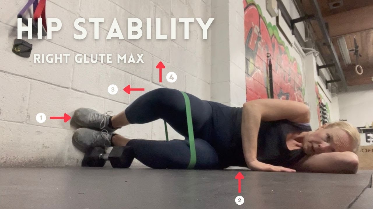 Left side lying right Glute max