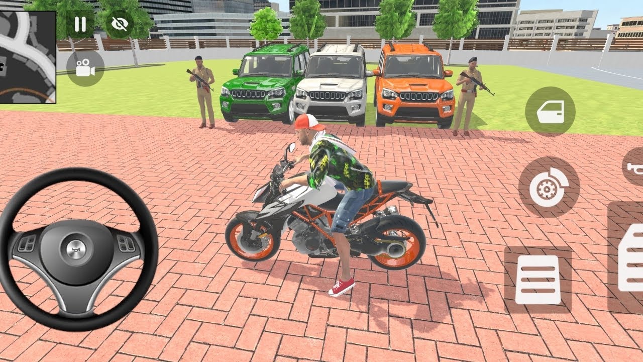 🎮Franklin order by 3️⃣ Scorpio in Indian flag in indian 🇮🇳 theft auto simulator 🎮