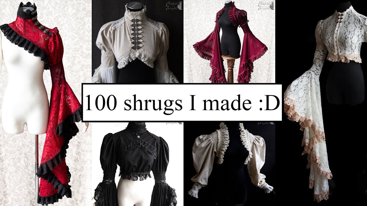 100 shrugs I made, from cute and mini to big and dramatic :D